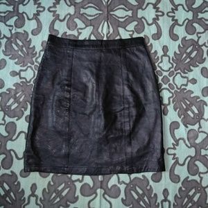 Leather Skirt